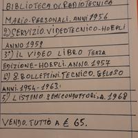 libri e fascicoli vintage per radio