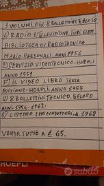 libri e fascicoli vintage per radio