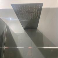 Doccione acciaio a muro