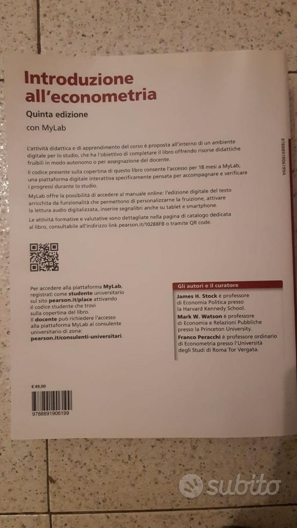 Introduzione all'econometria Pearson - Libri e Riviste In vendita a Rimini