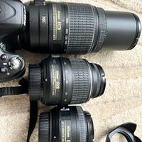 Nikon D5100 + obiettivi 18-55, 55-300 e 35mm F1.8