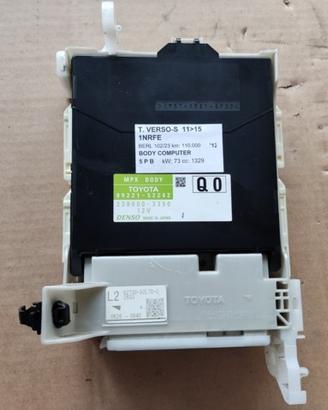 Body computer TOYOTA VERSO-S 1329cc benzina 2012