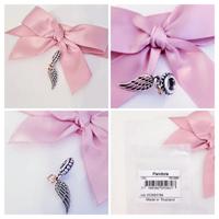 PANDORA charm bitono Cuore e Ali D'Angelo