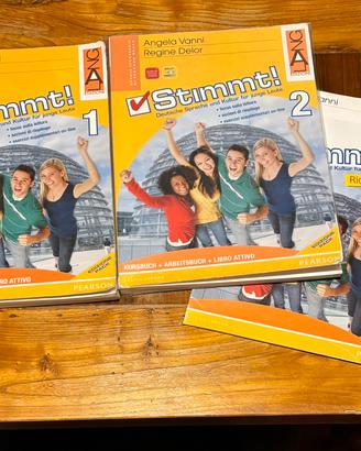 Libri di testo tedesco Stimmt! 1, 2 e Richtung B2