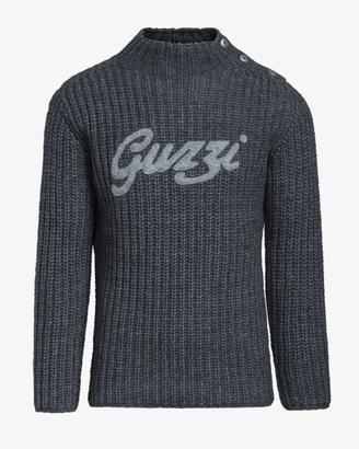MAGLIONE MOTO GUZZI GRIGIO 3 BOTTONI TG M