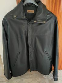 Giubotto in pelle colore nero per uomo