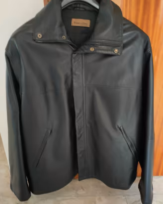 Giubotto in pelle colore nero per uomo