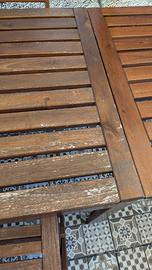 Tavolo allungabile da giardino in legno IKEA