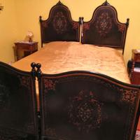 Letto in ferro decorato dell' 800