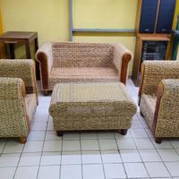 Set Giardino 4 elementi in corda intrecciata 