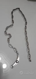 braccialetto collana acciaio