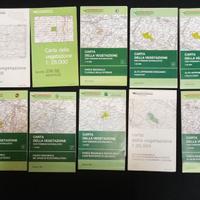 Lotto 10 carte vegetazione Emilia Romagna