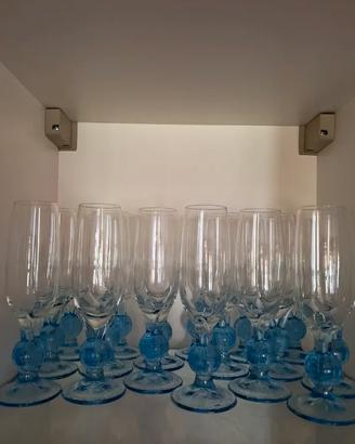 Calici flûte da champagne "Nouvo Blue Globe"