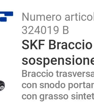 Trapezio anteriore sx per Ford Fiesta 