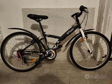 COPPIA DI BICI BTWIN UNISEX COME NUOVE 24