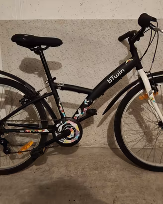 COPPIA DI BICI BTWIN UNISEX COME NUOVE 24