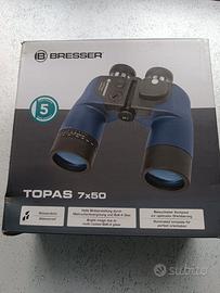 NUOVO Binocolo con Bussola Bresser Topas 7x50