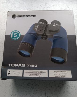 NUOVO Binocolo con Bussola Bresser Topas 7x50