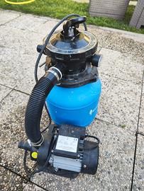 pompa piscina + mobiletto + piscina + accessori 