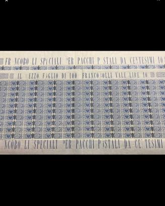 Francobolli pacchi postali