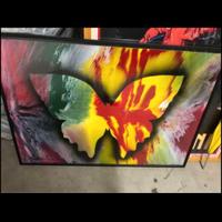 Quadro farfalla con cornice