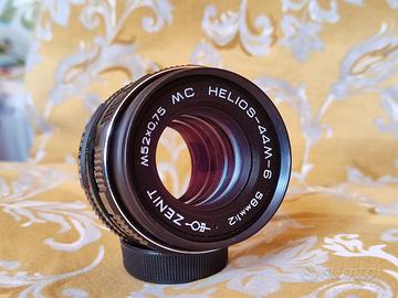 HELIOS 44M-6 58mm f2 obiettivo ZENIT, USSR M42 A++