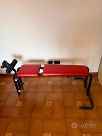 Panca inclinabile + leg extension/curl