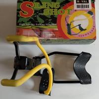 fionda professionale in metallo con reggi polso