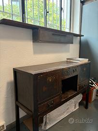 credenza bassa in legno