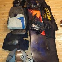 TAVOLA SNOWBOARD SALOMON +ATTACCHI+ACCESSORI