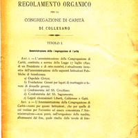 Regolamento Congregazione di carità di Collesano