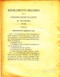Regolamento Congregazione di carità di Collesano