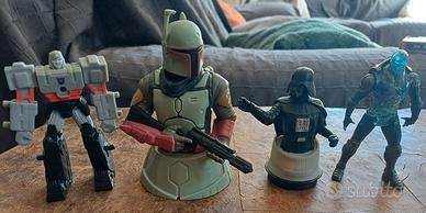 Lotto 4 Personaggi Collezionismo Star Wars, Marvel