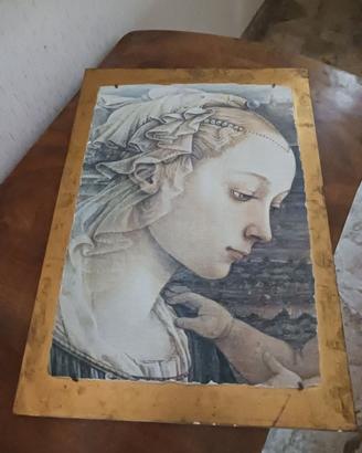 Stampa su pietra volto di madonna