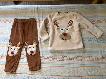 Pigiama caldo bambino bambina 6A