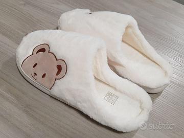 Pantofole peluche con orsetto Shein n. 41