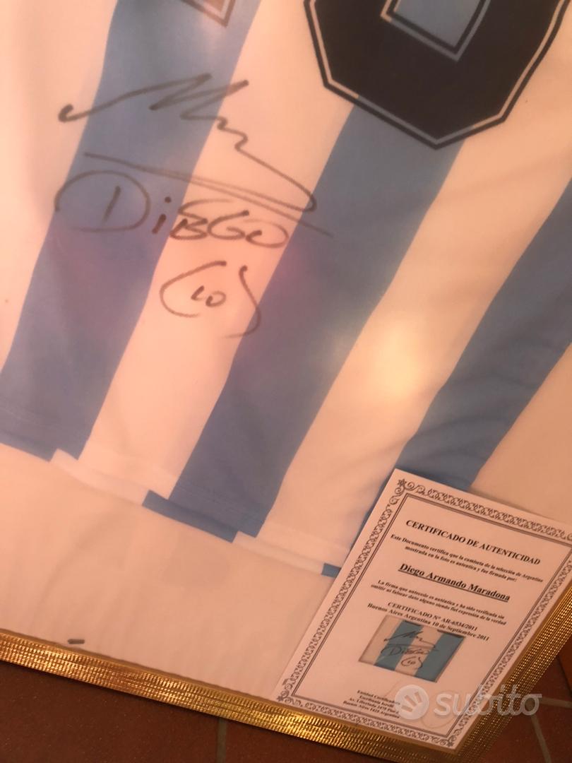 Maglia Napoli Diego Armando Maradona autografata