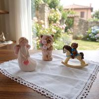 Tris statuine in ceramica fatte a mano-pezzi unici