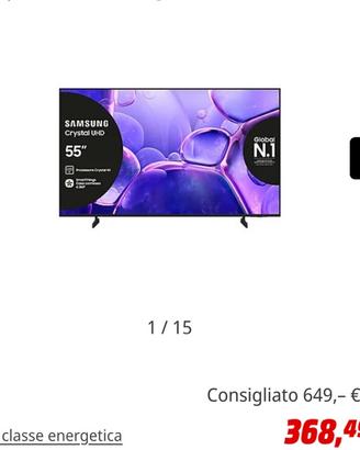 Samsung Smart Tv 55 pollici
