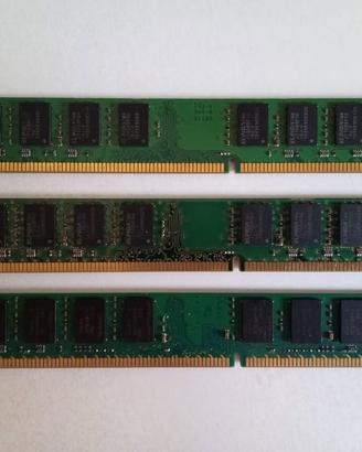 RAM DDR3 pc3 10600 banchi da 2 giga