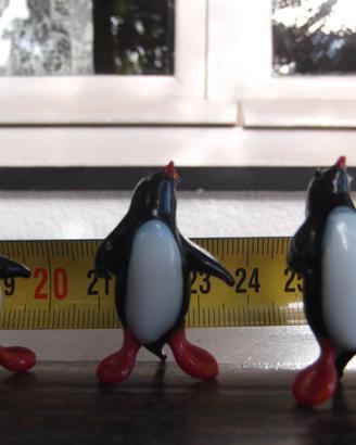 pinguini in vetro fatti a mano
