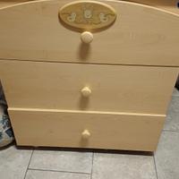 cassettiera con vaschetta bagnetto