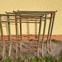 4 cavalletti doppi in ferro 