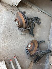 Coppia pinza freno, dischi fusello braccetti