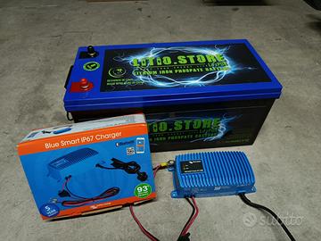 Batteria Litio 100 ampere 24 volt con Victron