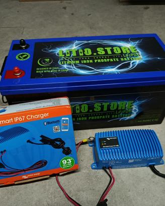 Batteria Litio 100 ampere 24 volt con Victron