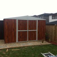 Box in Acciaio da giardino 360x345cm fin legno