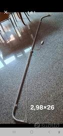 bastone binario tenda con curve lunghezza cm.2,98 
