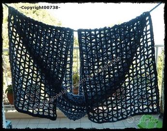 SCIARPA CINIGLIA TRAFORATA (uncinetto)