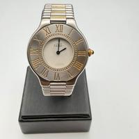 Cartier Must 21 Acciaio Oro Bracciale a Rulli